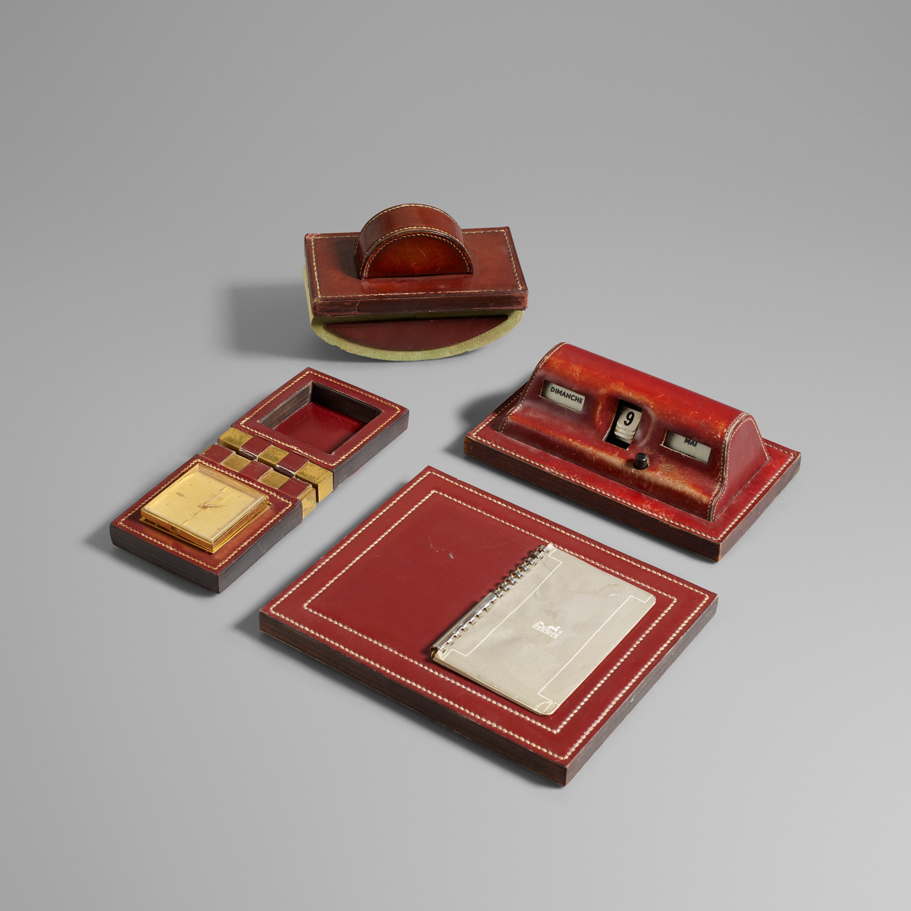 Hermes desk set full in How Paul Dupré-Lafon Became ‘The Decorator of Millionaires’ for A Collected Man London