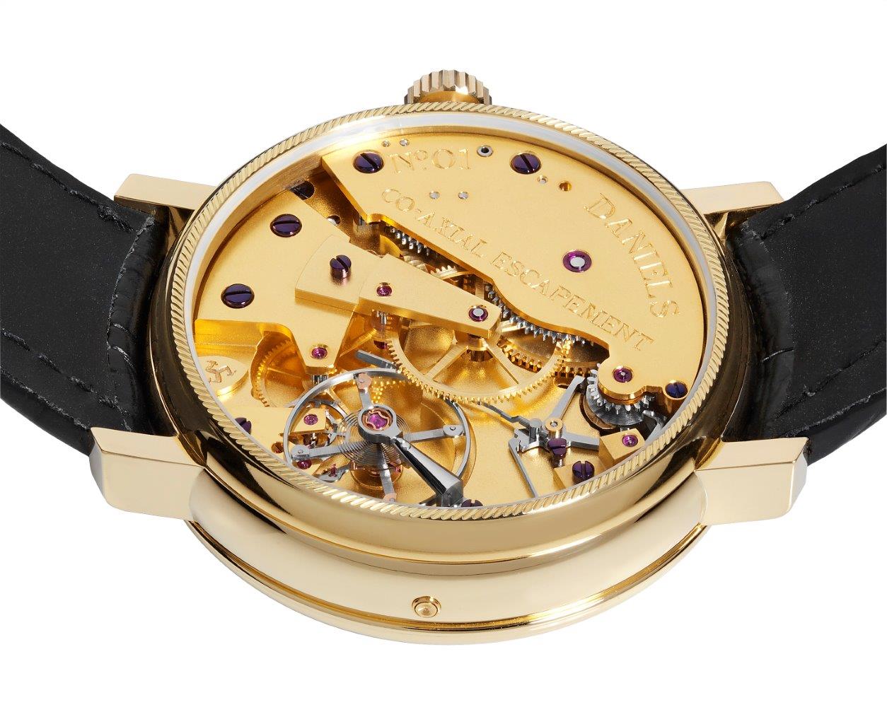 Daniels Anniversary watch movement made by Roger Smith for A Collected Man London