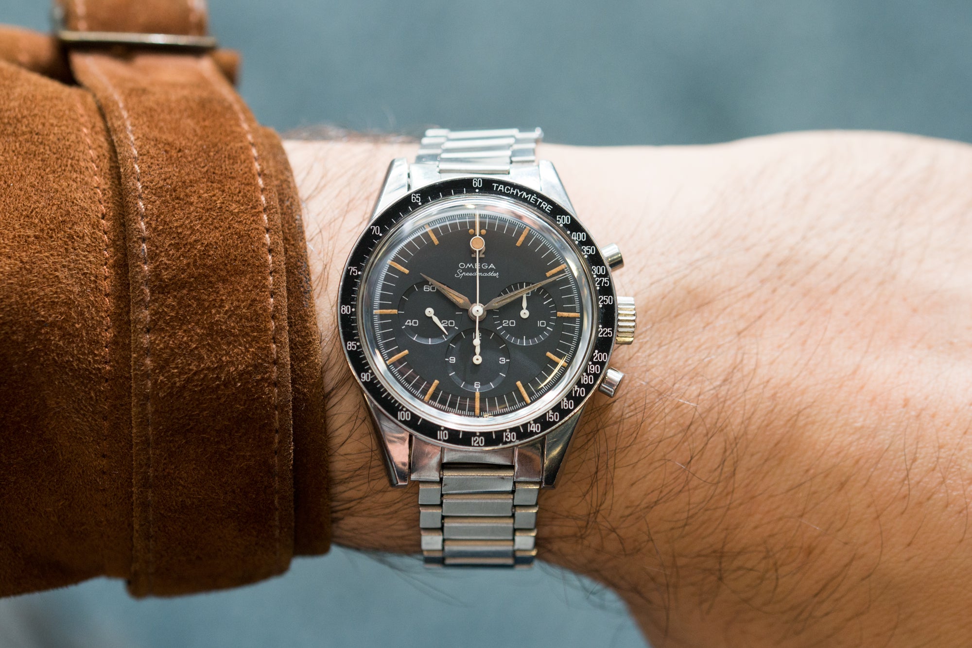 Omega Speedmaster Ref. CK 2998-3 circa 1961 at A Collected Man London by Sacha Davidoff