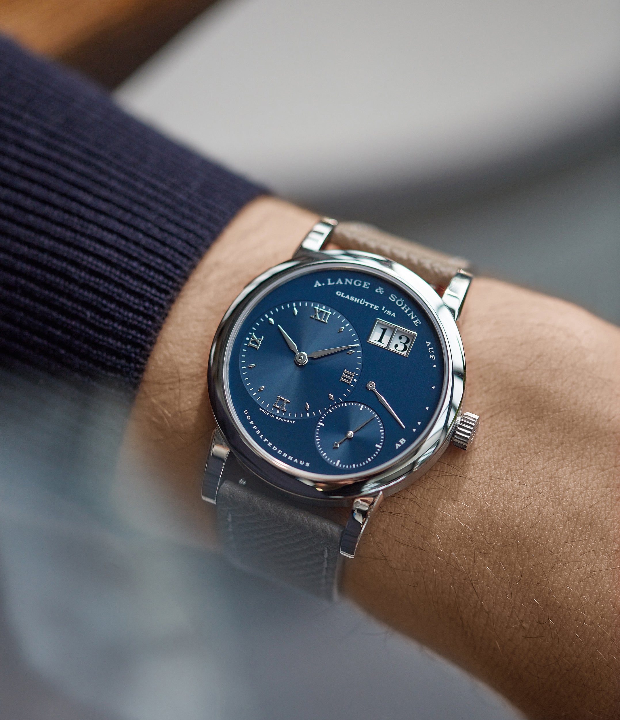 A. Lange & Sohne Lange 1 in The Balance of Symmetry and Asymmetry in Dial Design for A Collected Man London