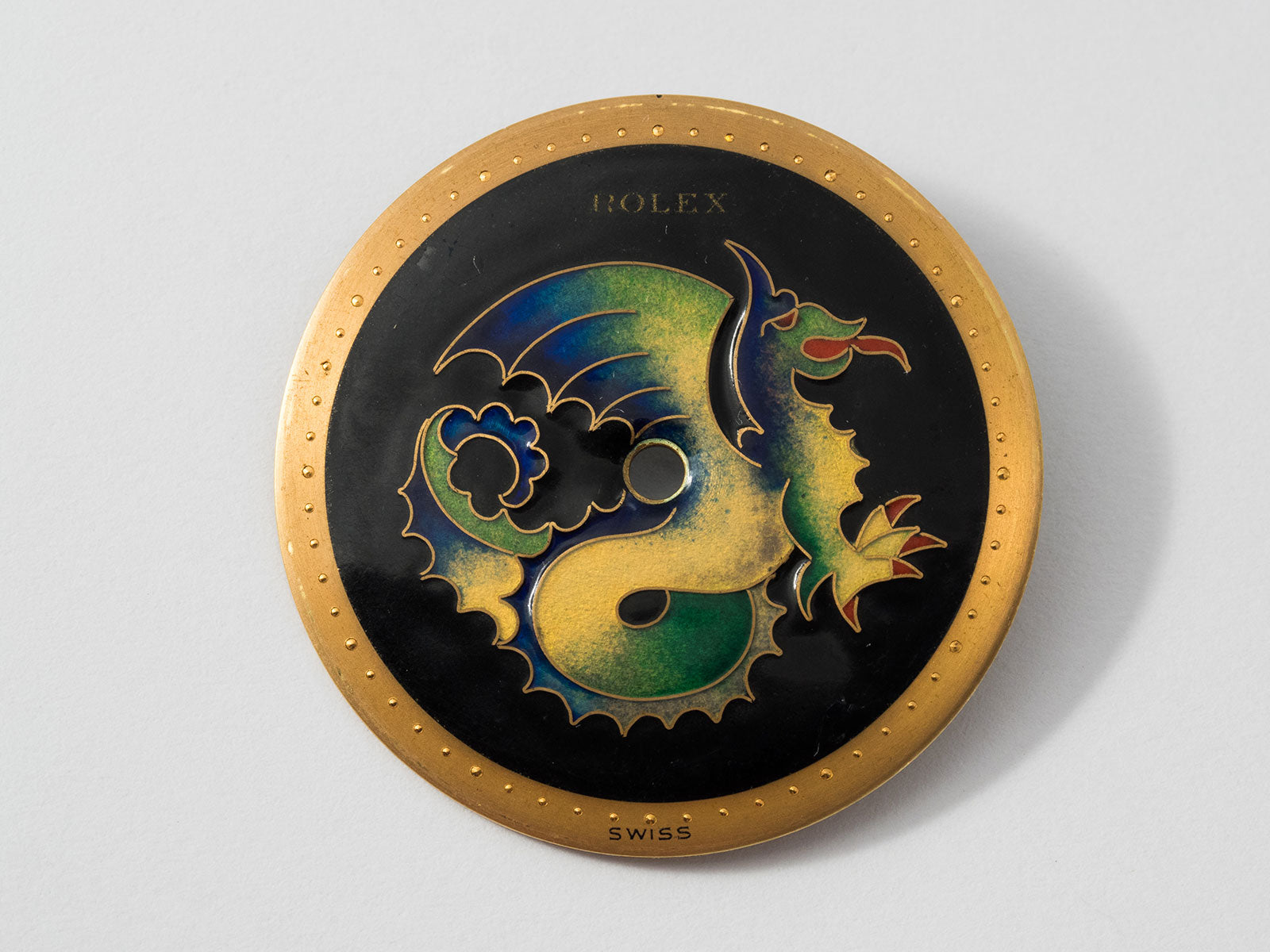 Rolex dragon cloisonné dial in The Art of Enamel Dials for A Collected Man London