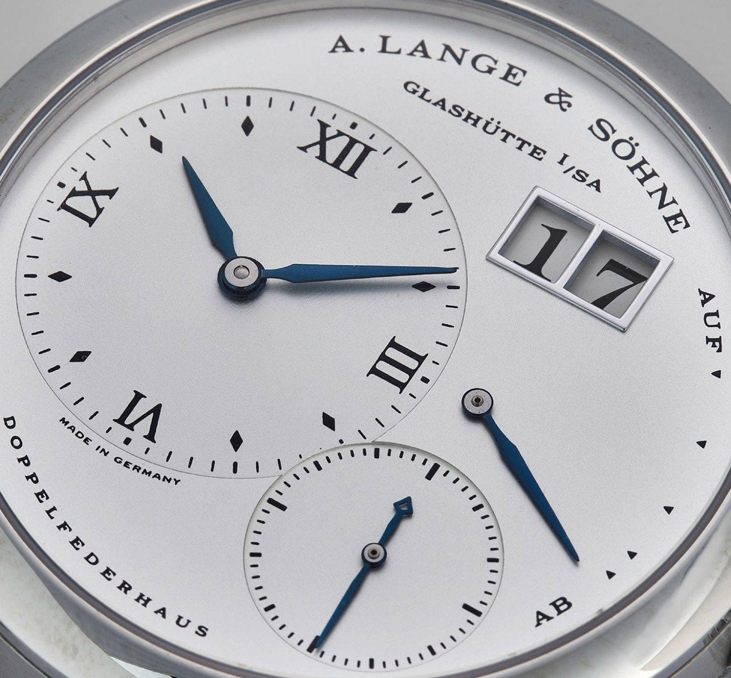 A Lange 1 in Our Favourite Uses of Typography in Watches for A Collected Man London