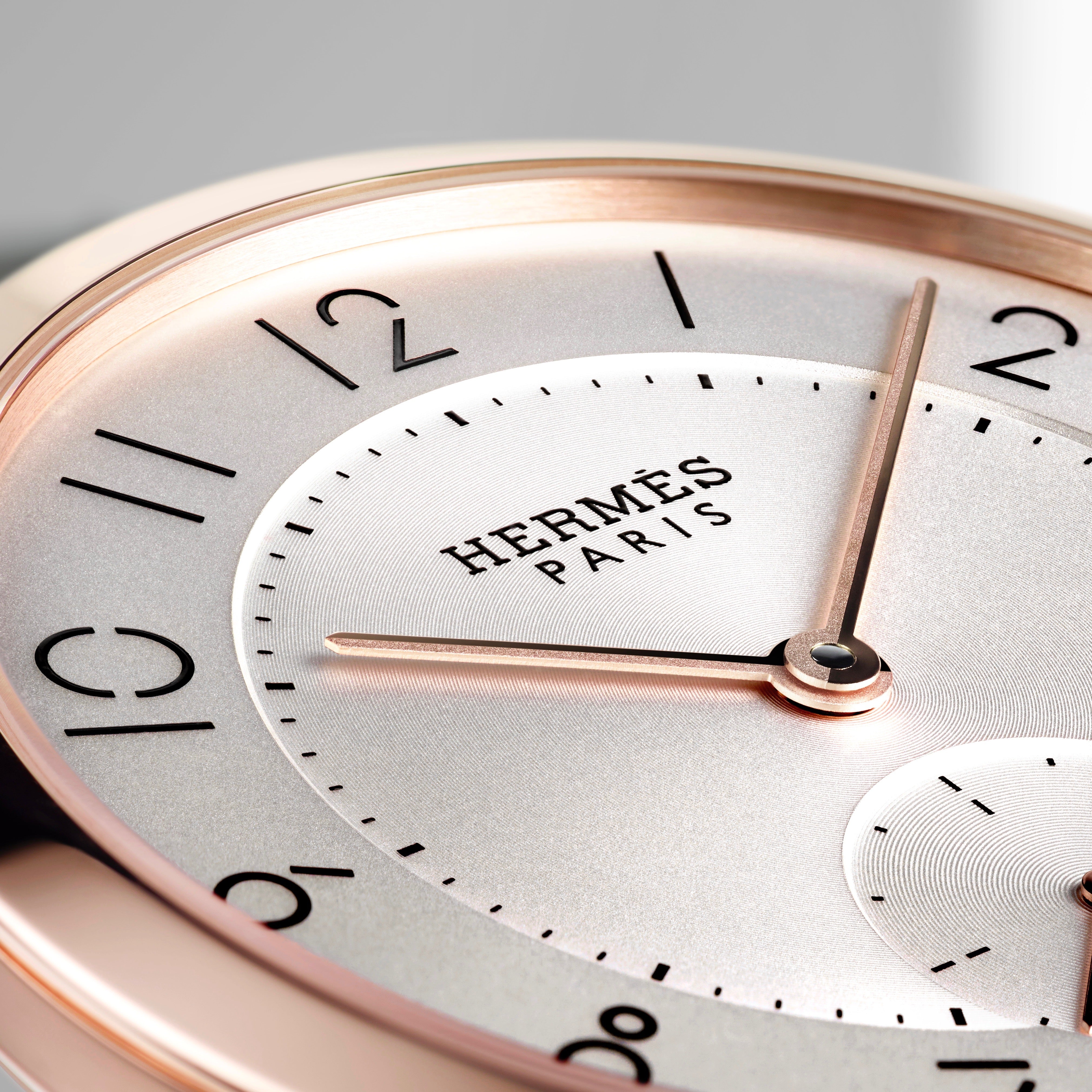 Slim d’Hermès line typeface in Our Favourite Uses of Typography in Watches for A Collected Man London