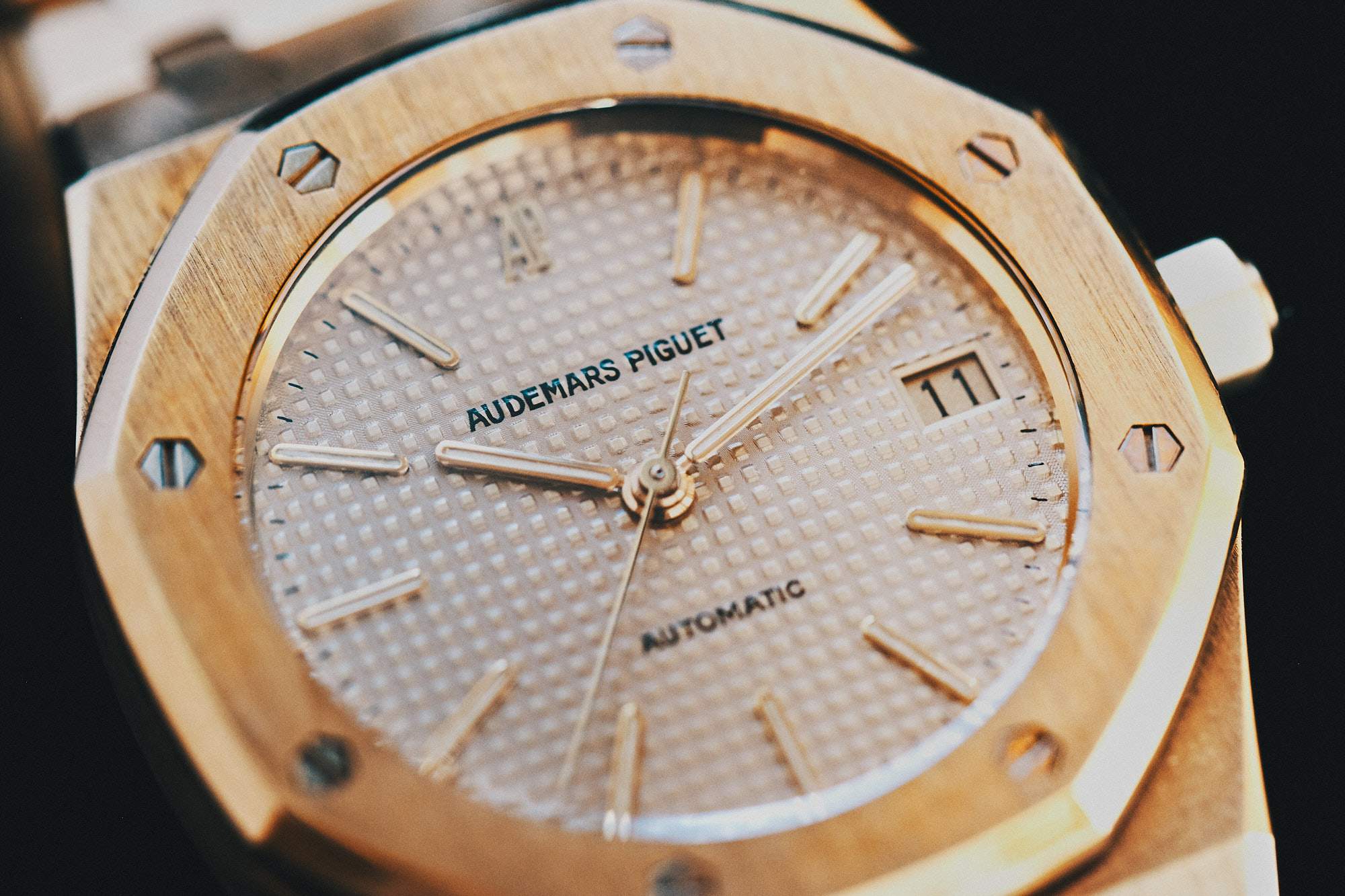 Audemars Piguet Royal Oak classical typeface in Our Favourite Uses of Typography in Watches for A Collected Man London