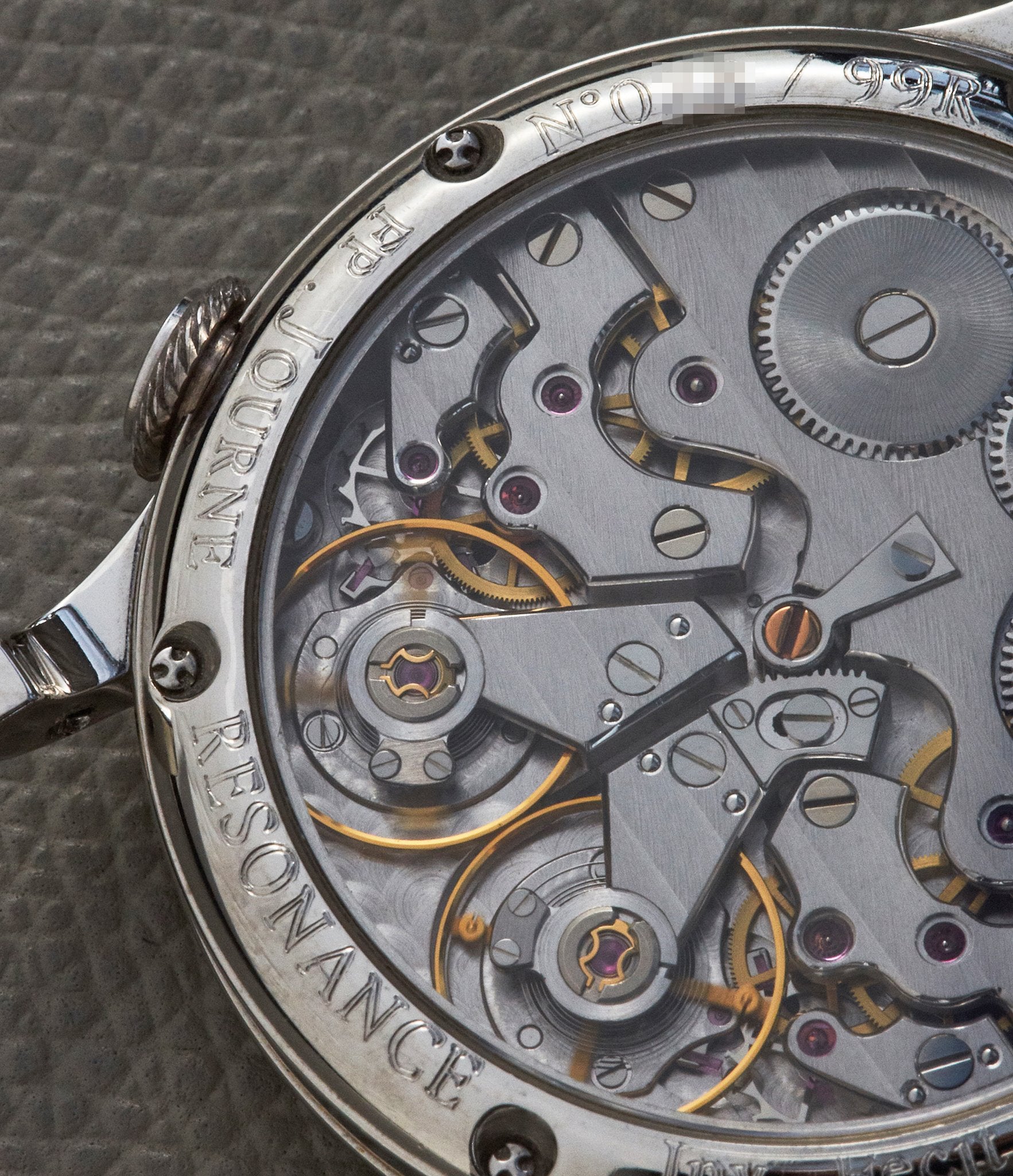 Movement shots of F.P. Journe in Chasing Accuracy in Mechanical Wristwatches for A Collected Man London