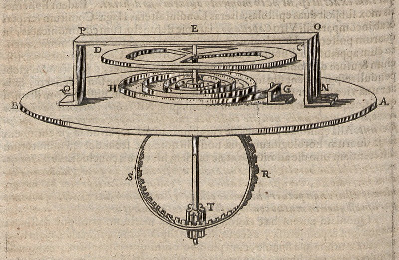 Christiaan Huygens' drawing of balance spring and wheel in Chasing Accuracy in Mechanical Wristwatches for A Collected Man London