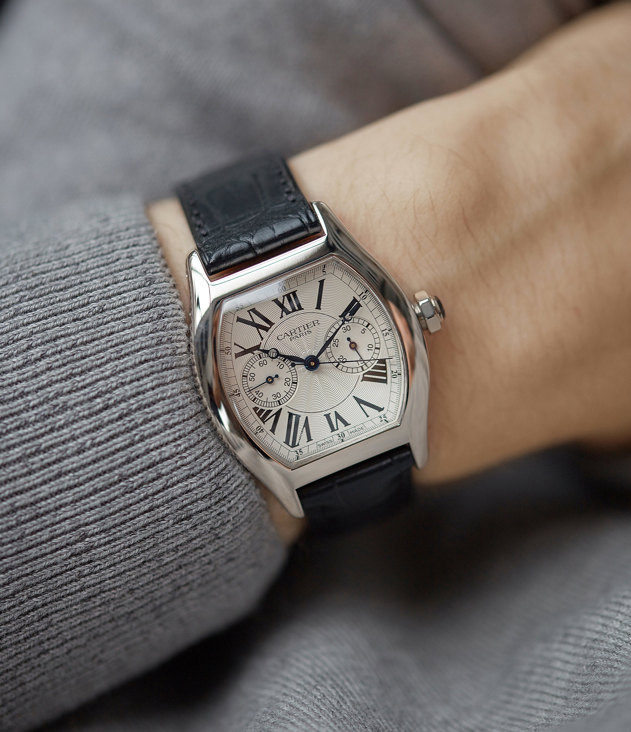 cartier mens watch auction