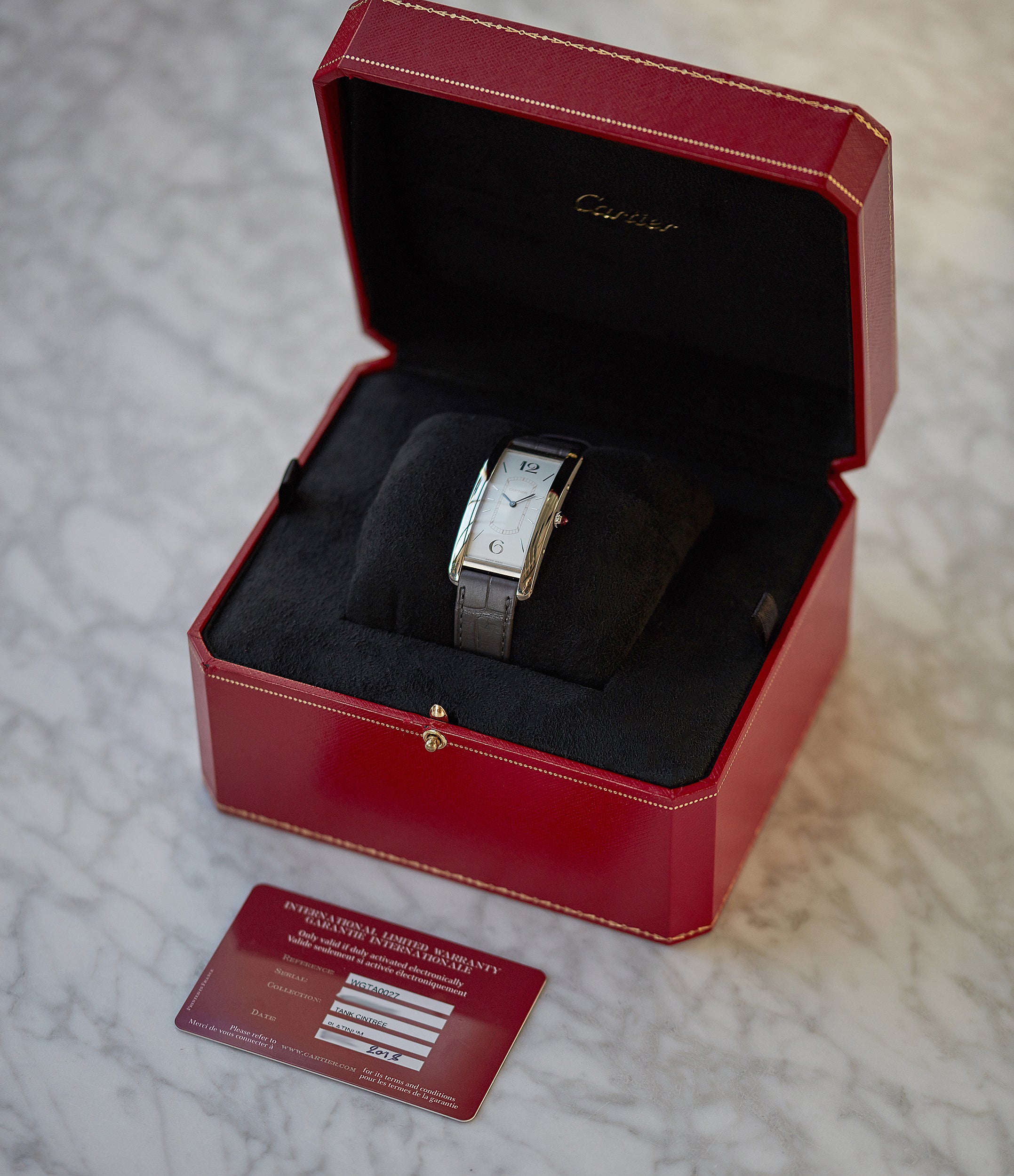 cartier tank watch box for sale
