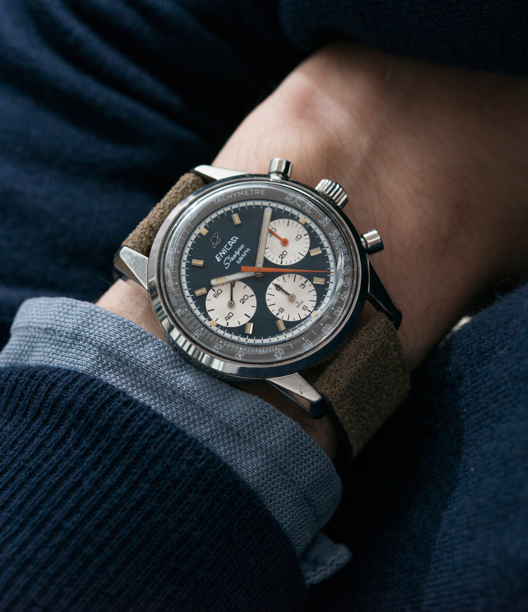 Buy vintage Enicar Sherpa Graph 300 watch | Buy rare racing watch – A ...