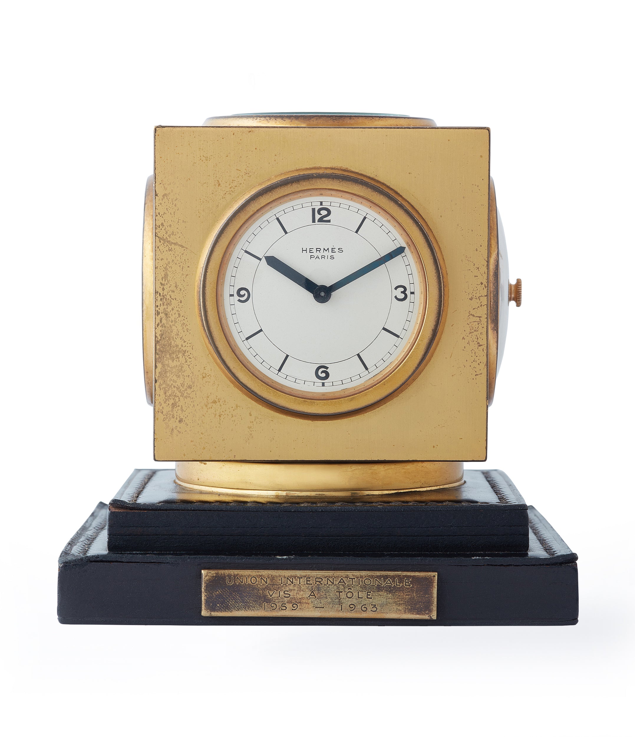 Hermes Paris Compendium Rare Desk Clock Buy Vintage Hermes Clock