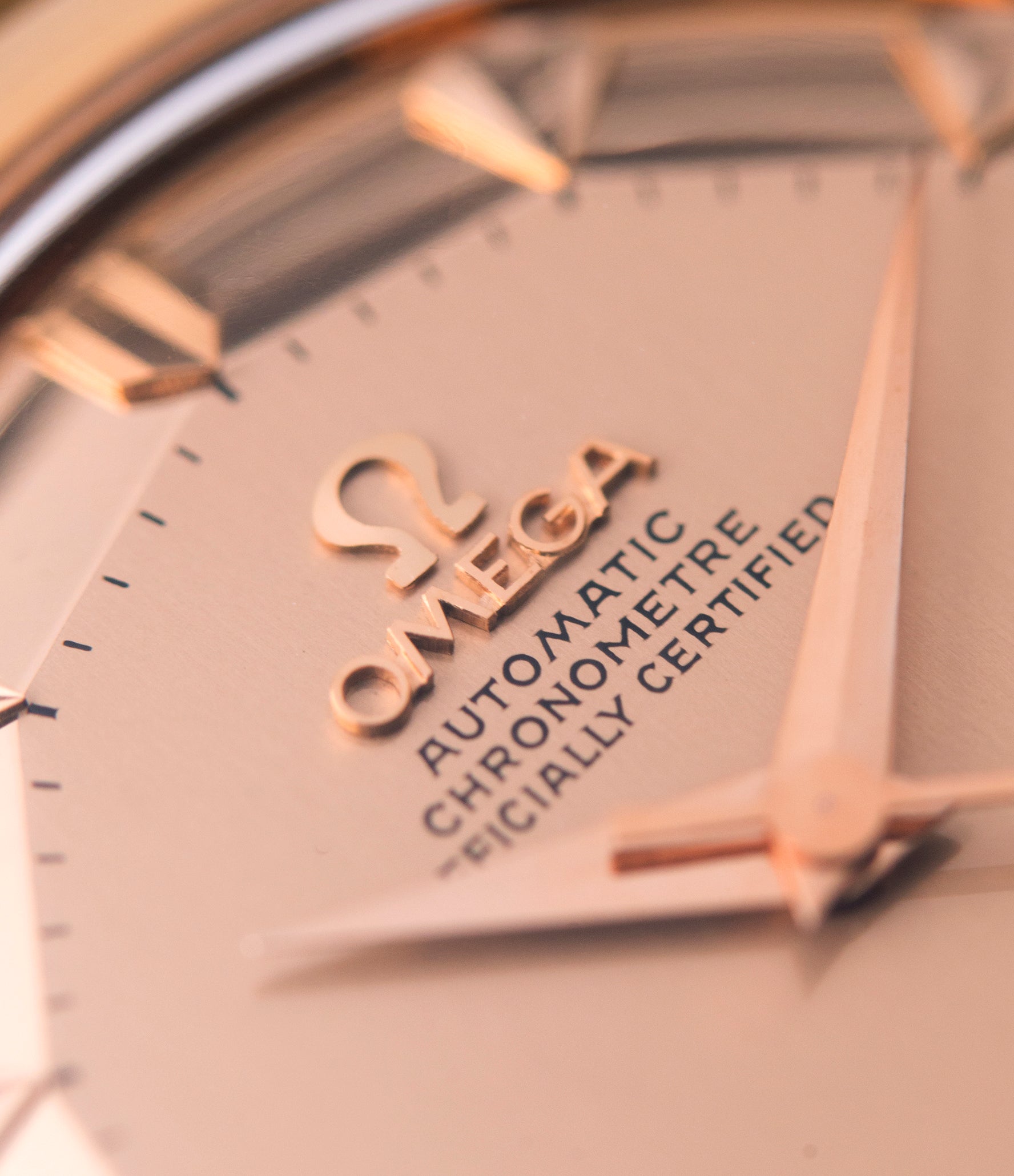 omega automatic chronometer officially certified constellation gold