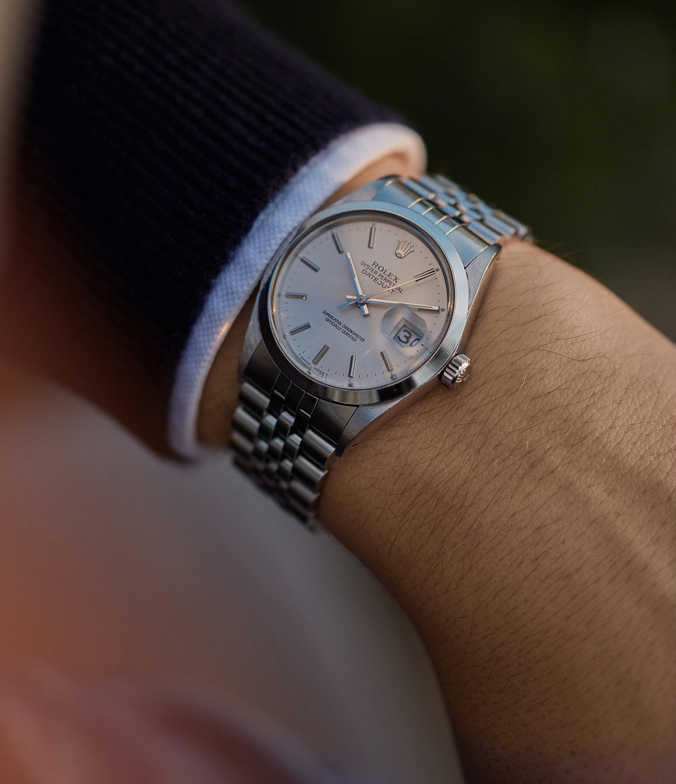 rolex datejust silver dial