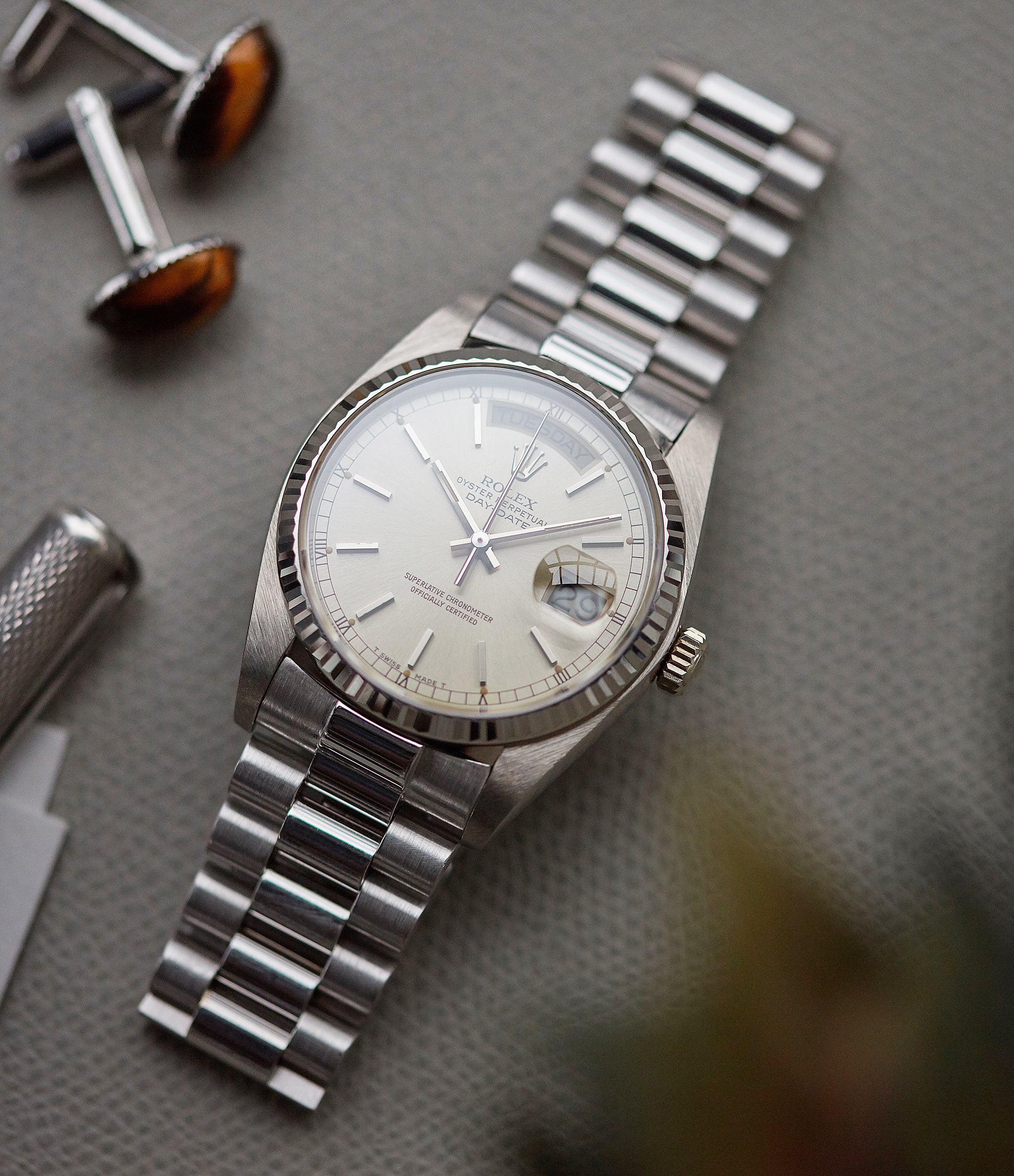 steel day date rolex