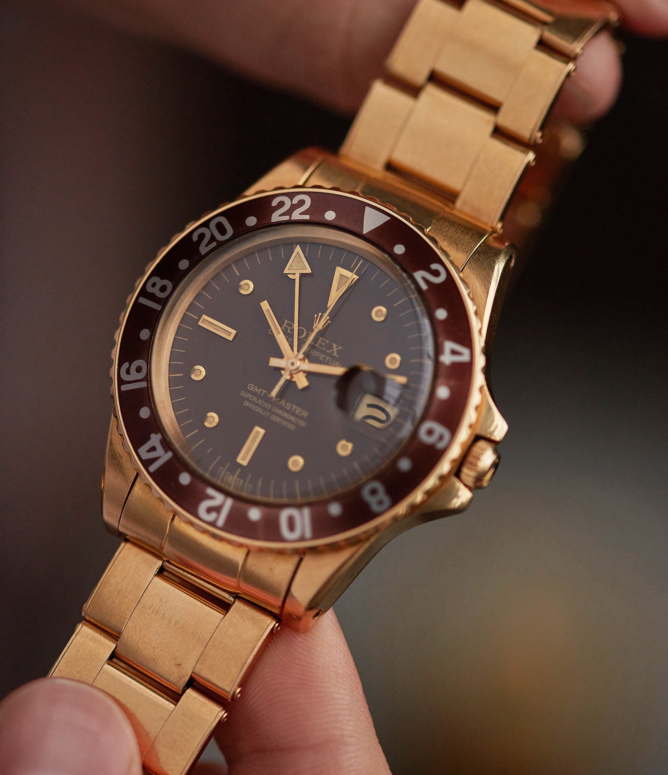 gold rolex gmt for sale