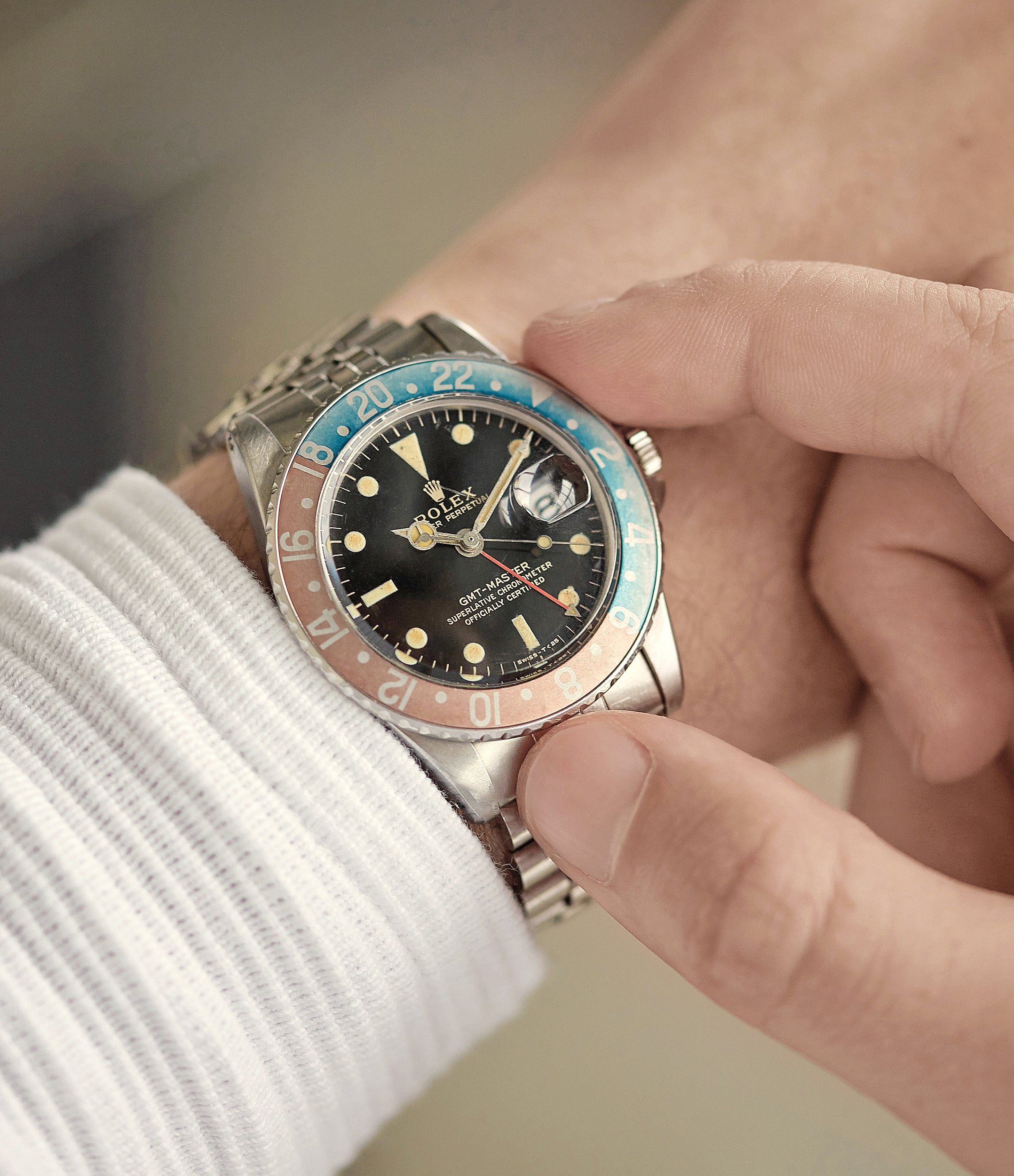 rolex gmt faded bezel