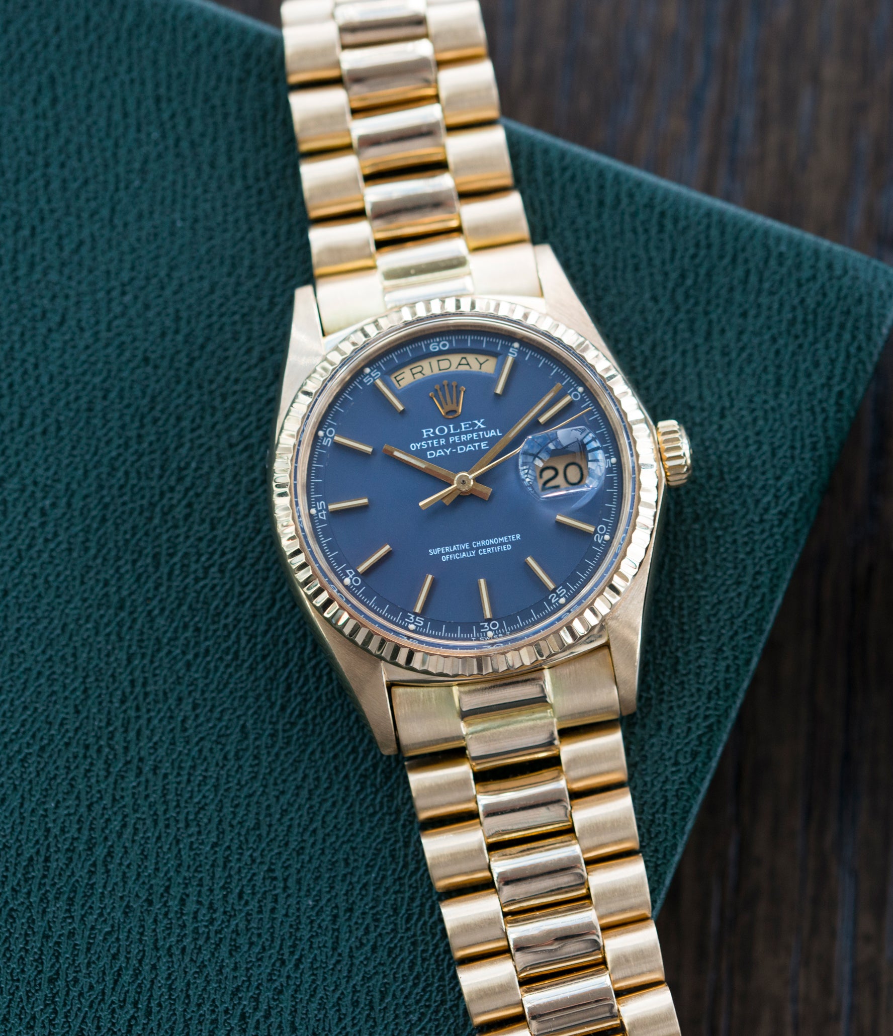 used rolex blue face