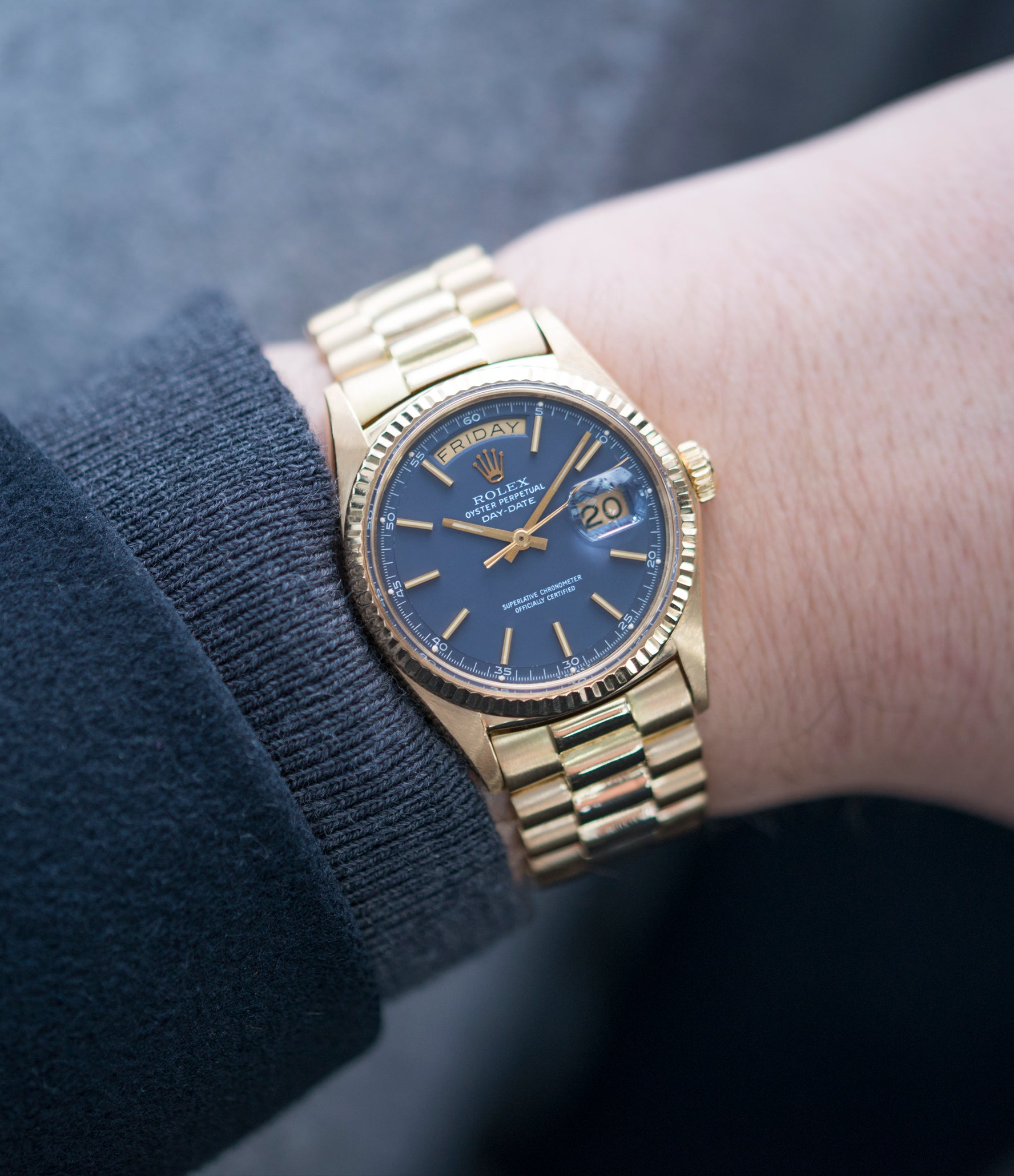 rolex gold wrist watch