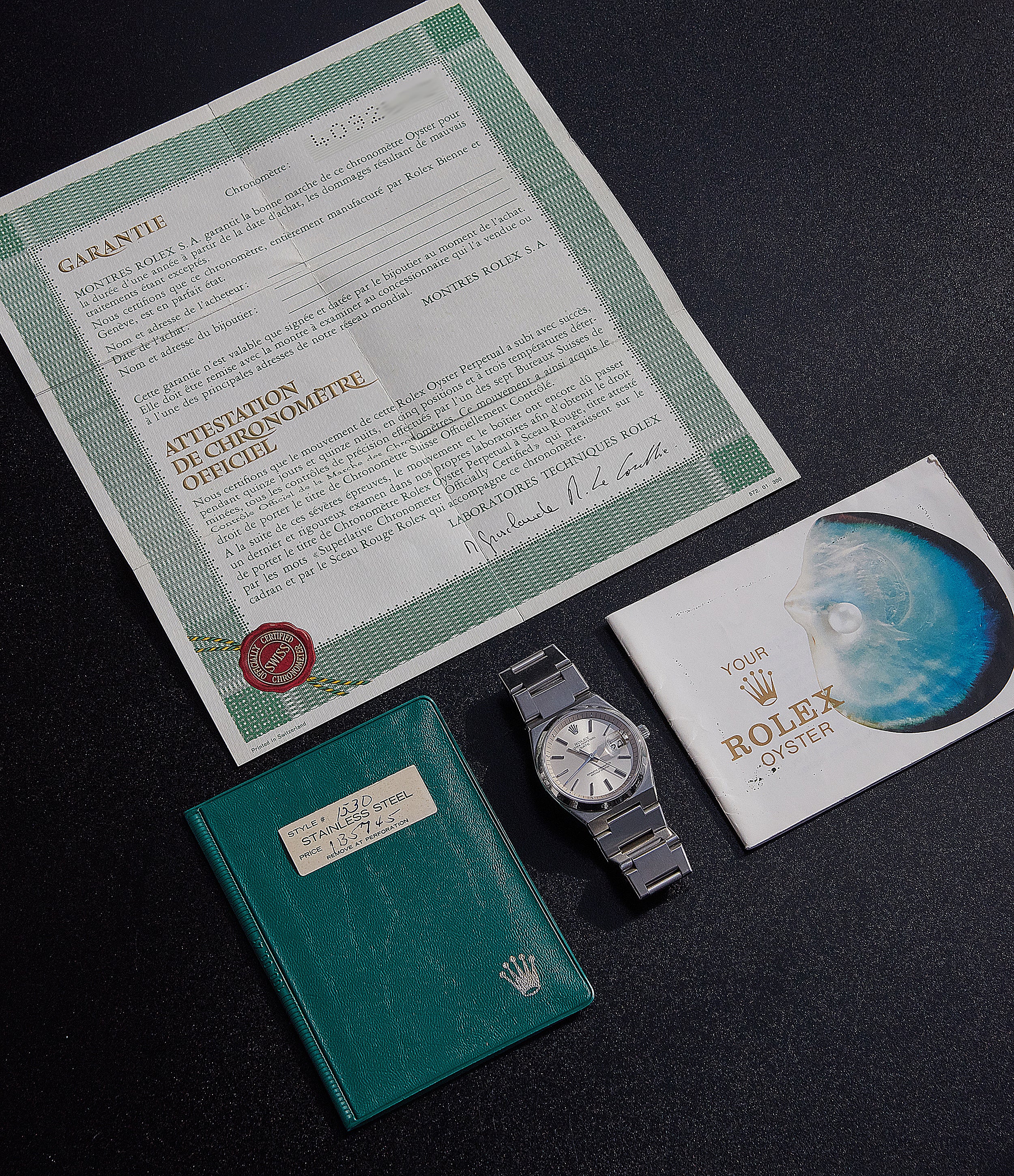 rolex papers for sale