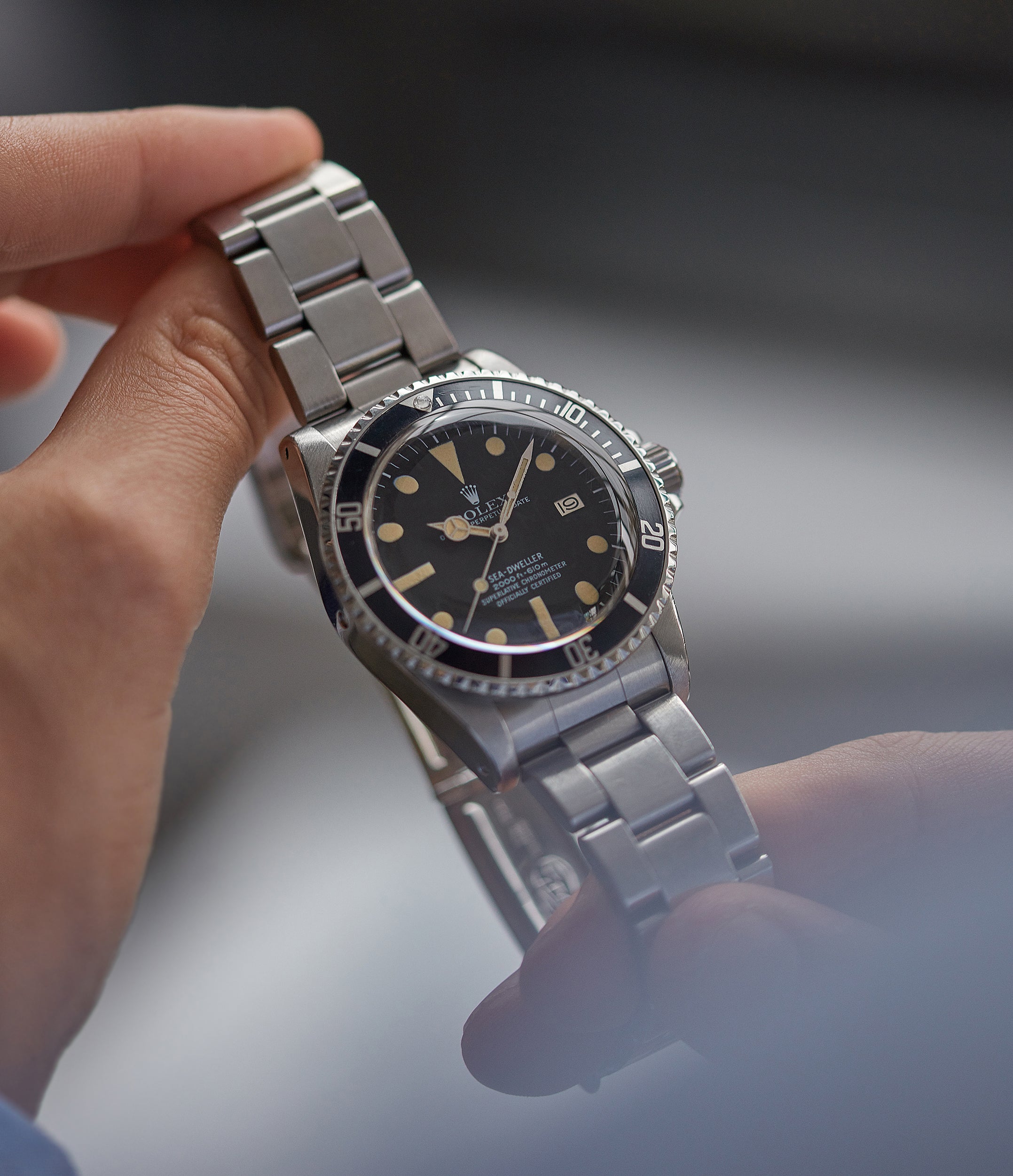 rolex sea dweller white face