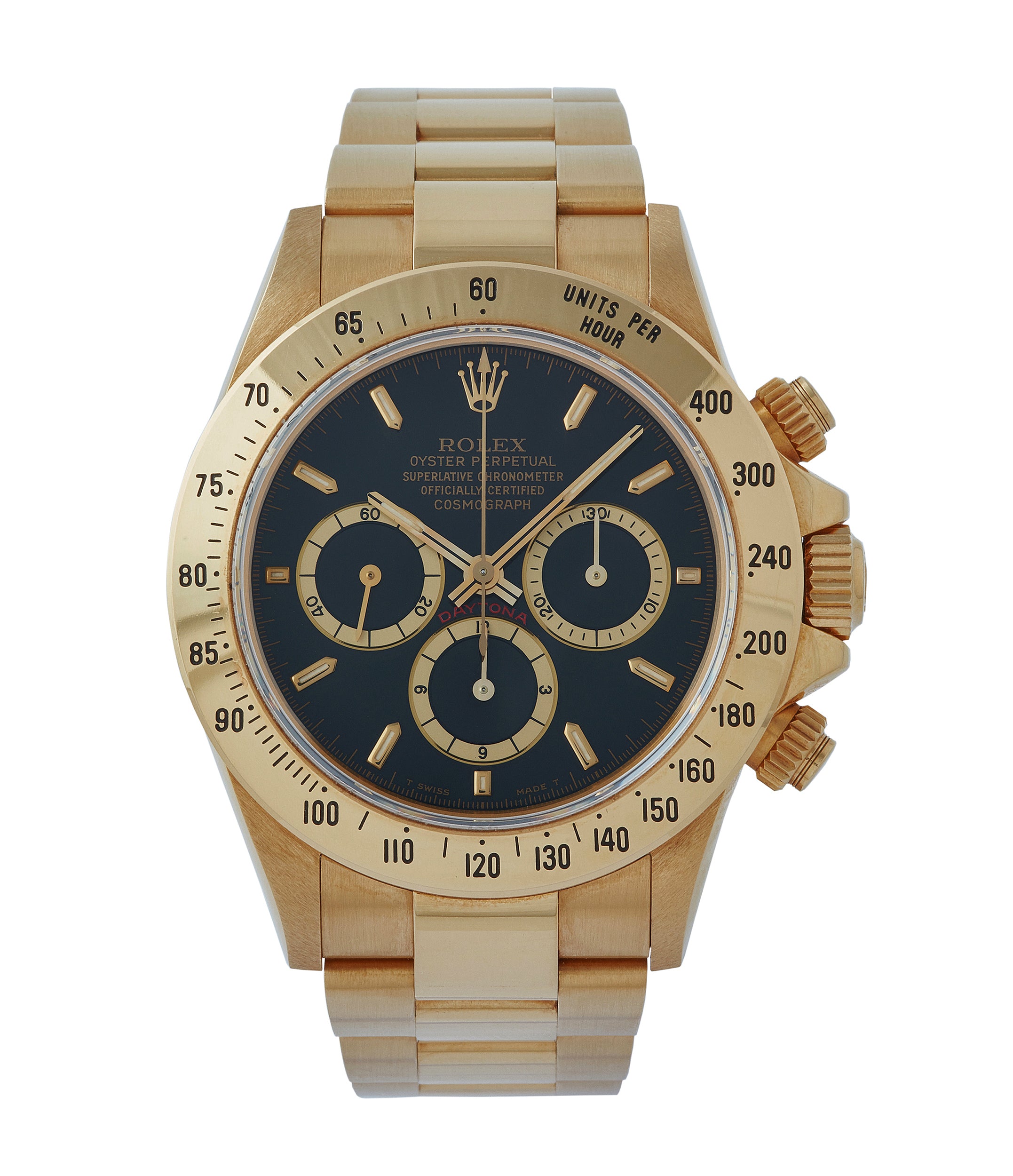 yellow gold daytona black face