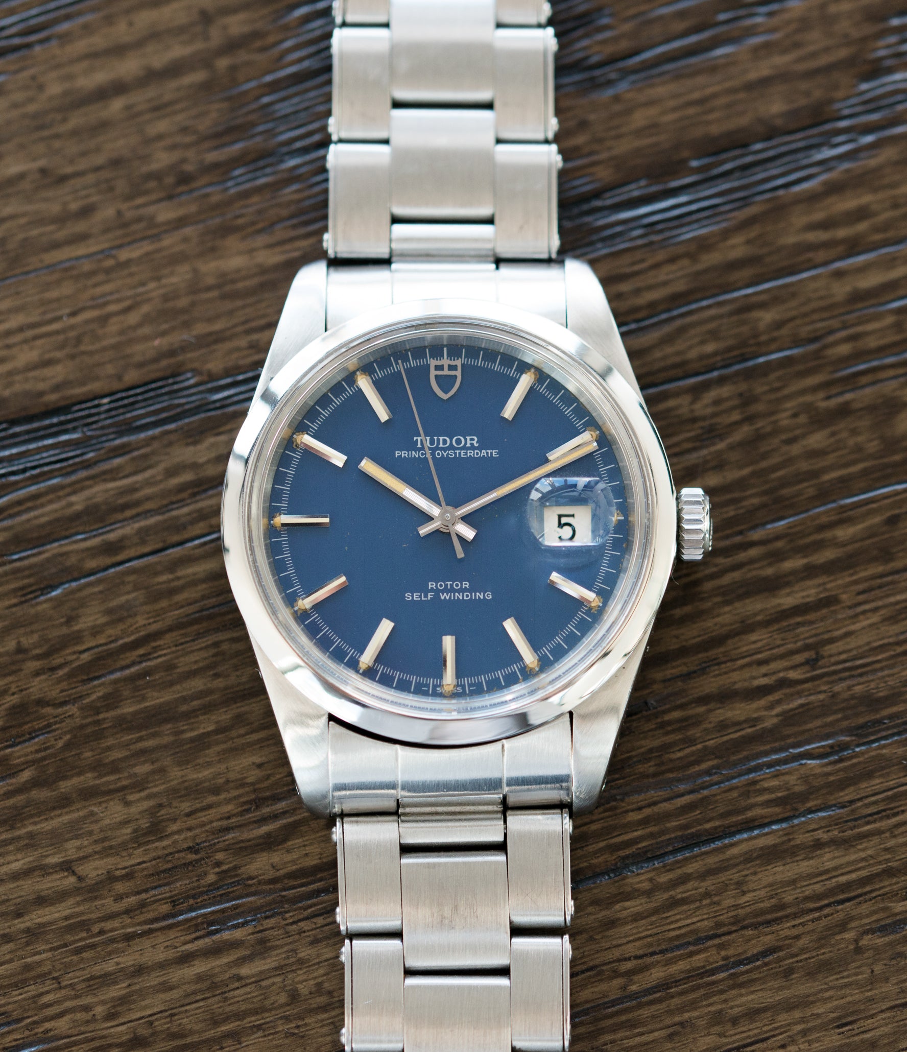 tudor prince oysterdate blue dial