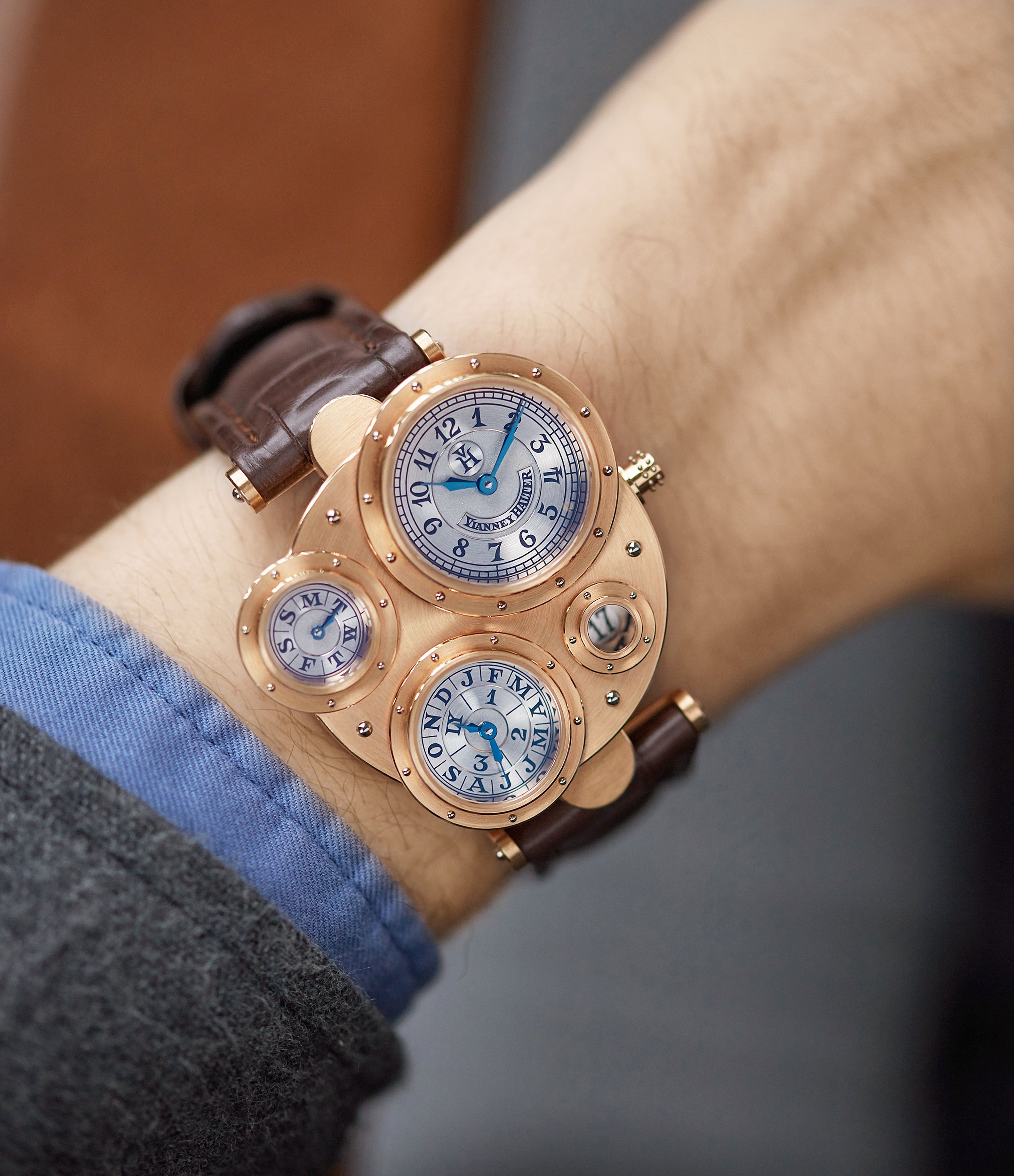 Buy Vianney Halter Antiqua Perpetual Calendar rose gold watch