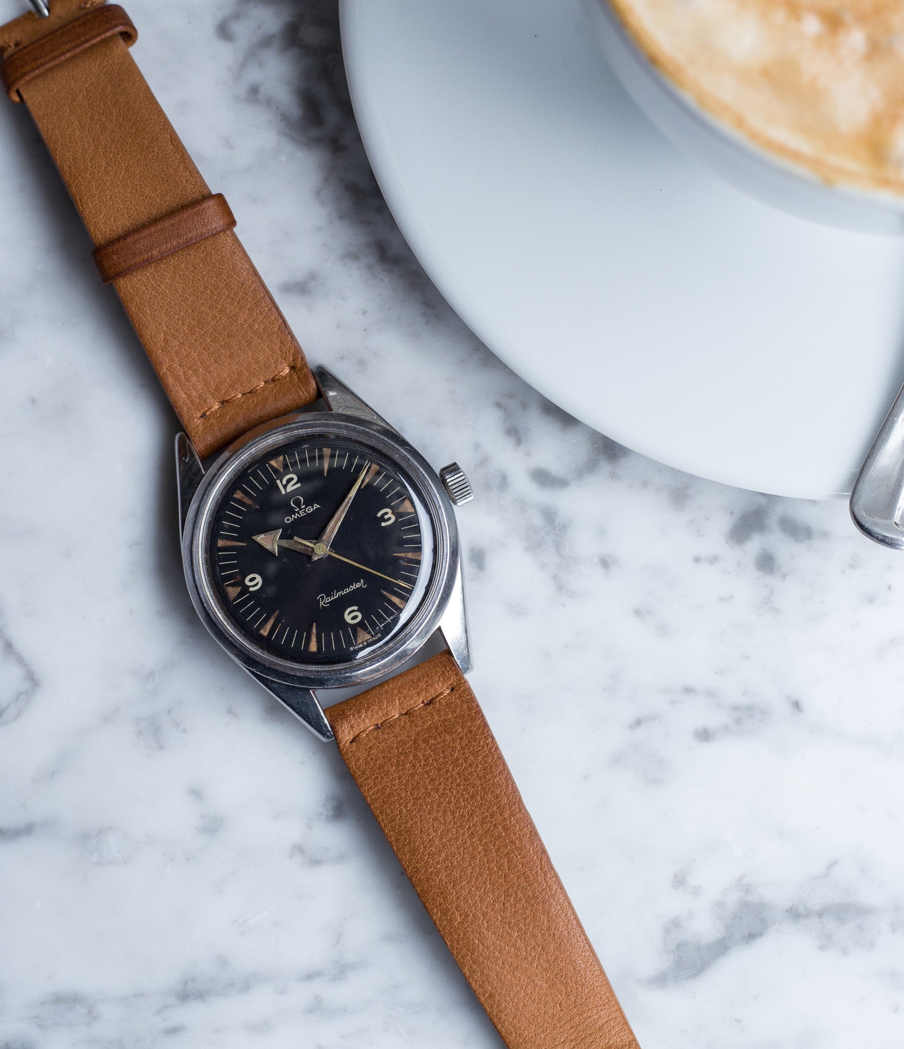 omega railmaster leather strap