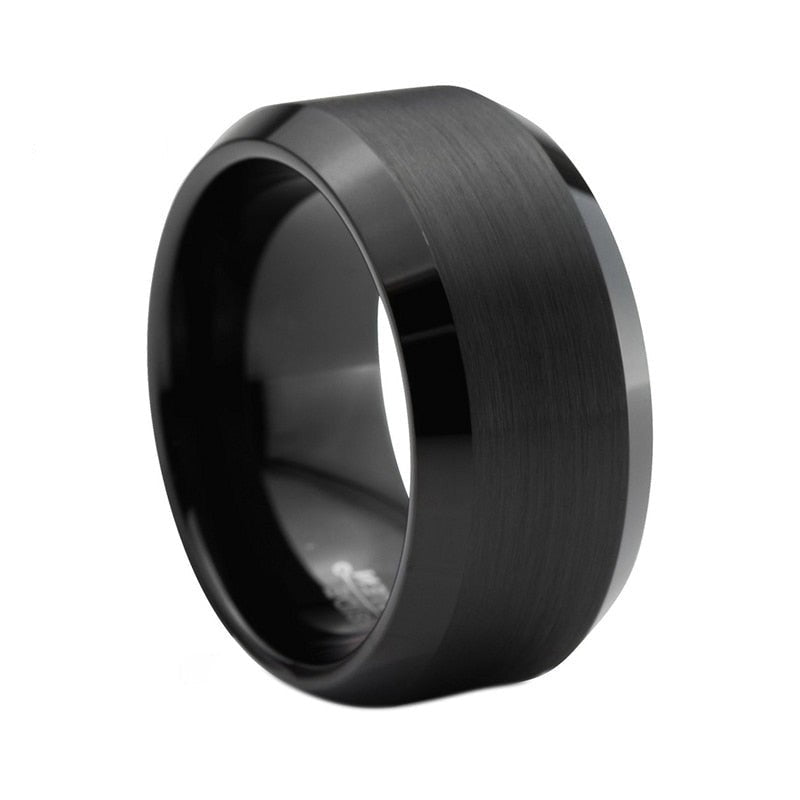 Sean Black Tungsten Carbide Ring