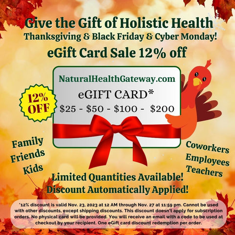 eGift Card | Gift of Holistic Health | Black Friday | Cyber Monday