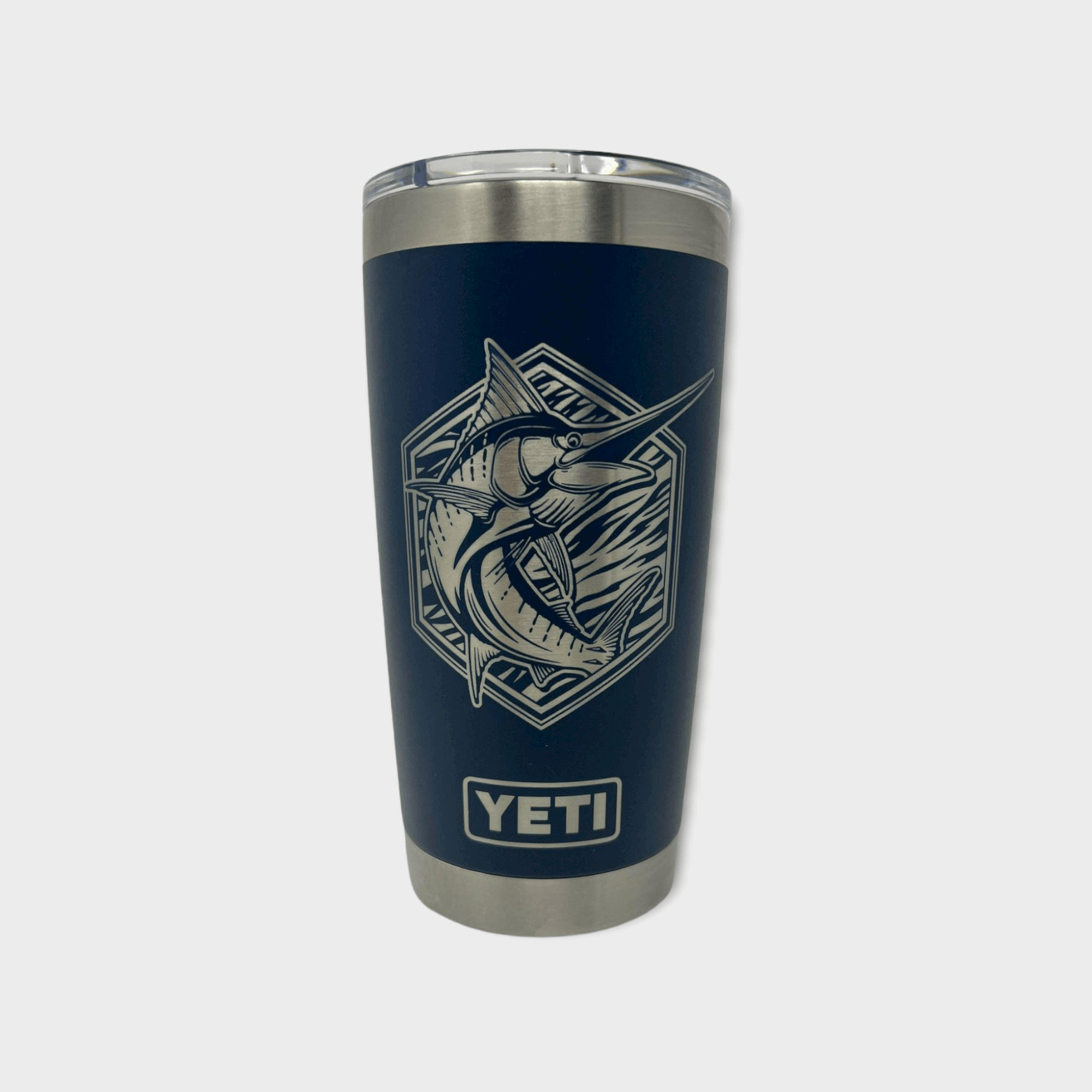 Laser Engraved YETI® or Polar Camel Tumbler Lake With Deer Scene