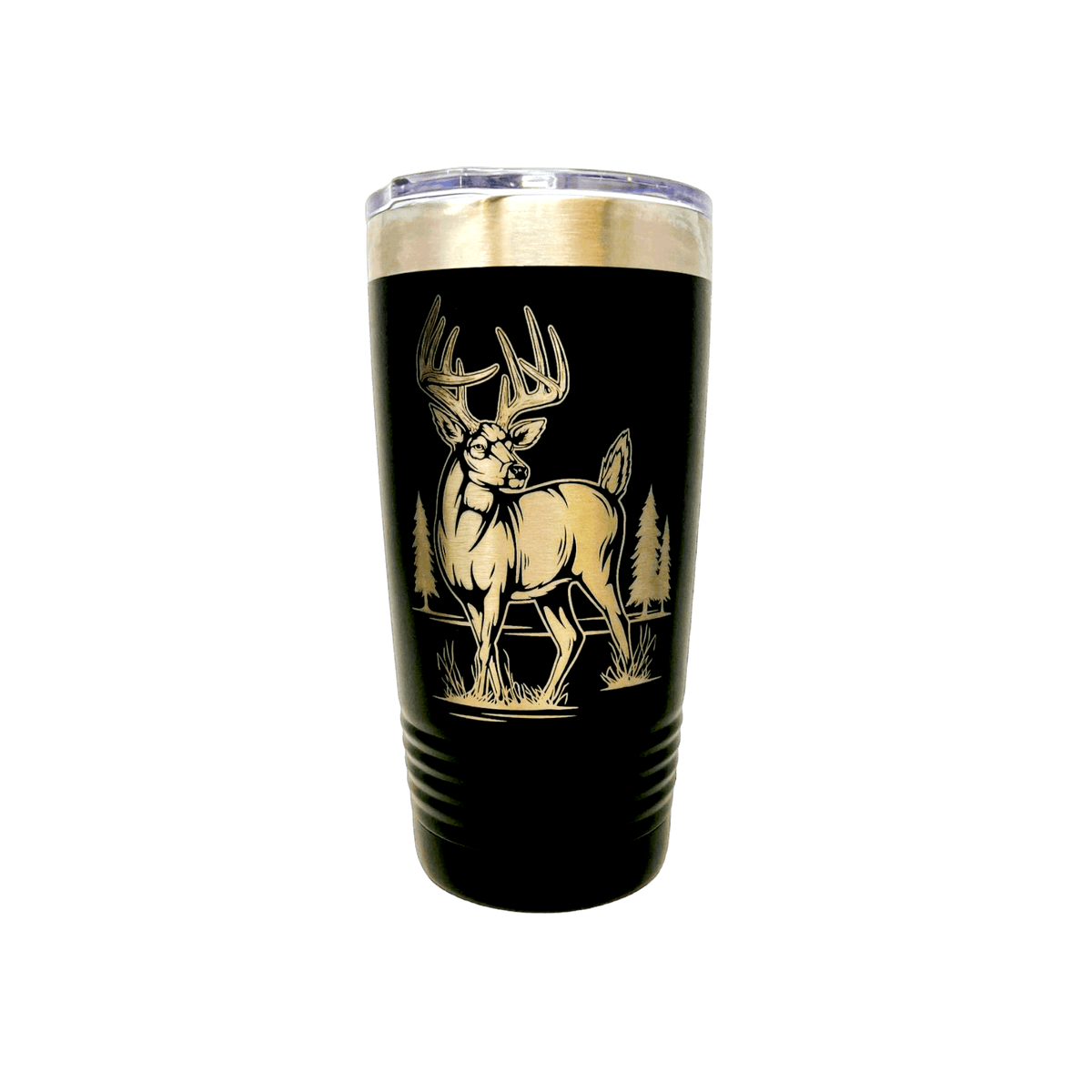 Deer All Over Black Tumbler for Men