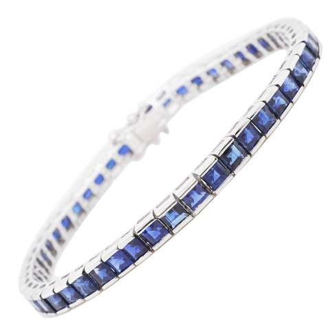 bracelet saphir bleu