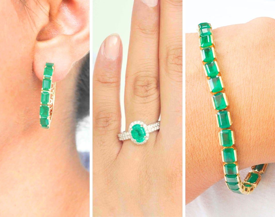 emerald jewelry collection