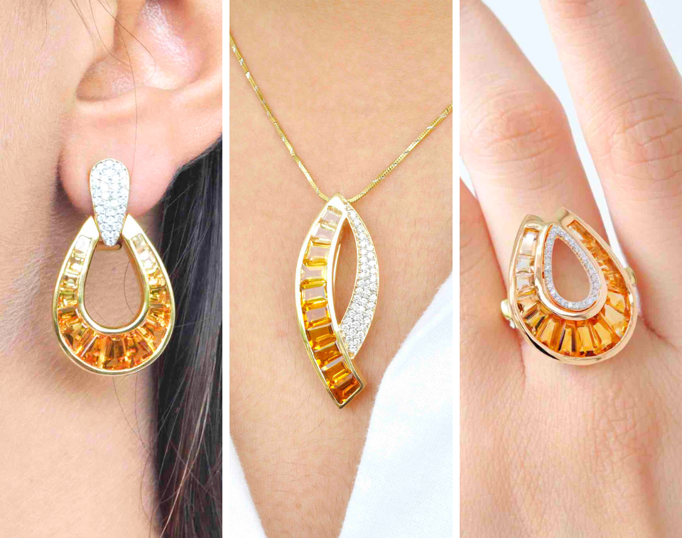 citrine jewelry collection