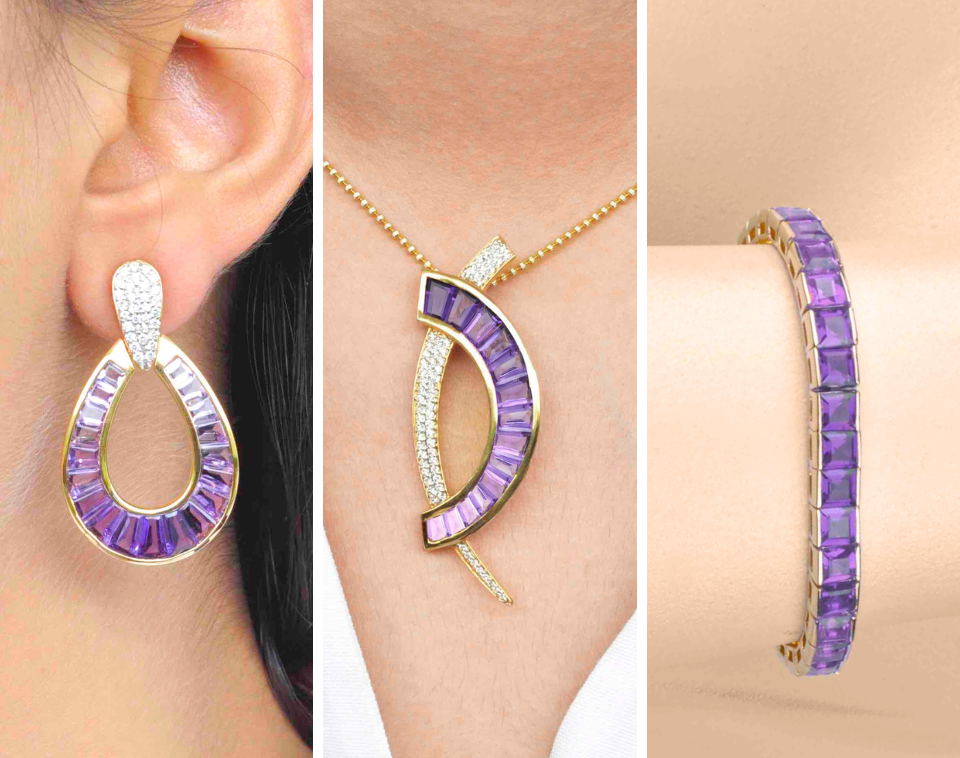 amethyst jewelry collection