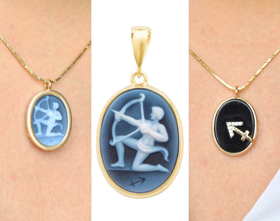 zodiac sign pendant necklace for Sagittarius