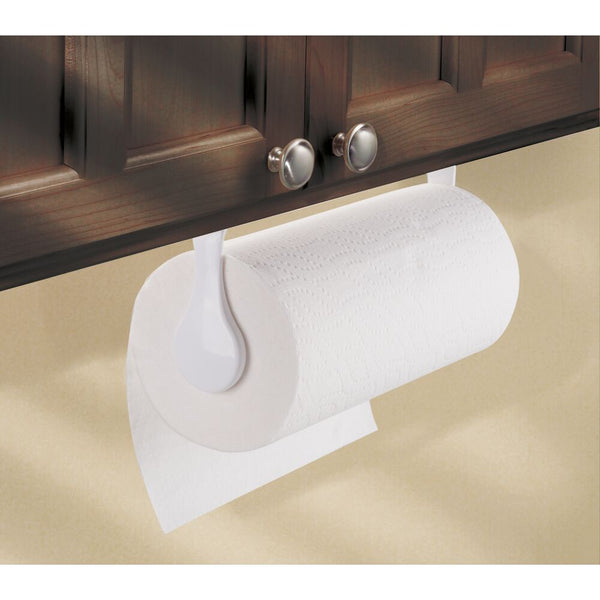 Wall Mounted Adhesive Paper Towel Holder Shelf Paper Towel Rack Basket for Kitchen  Shower Bathroom