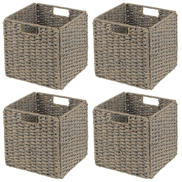 Zentique ZENGN-B7 S 10 x 11.25 x 10 in. Woven Wire Basket Brown