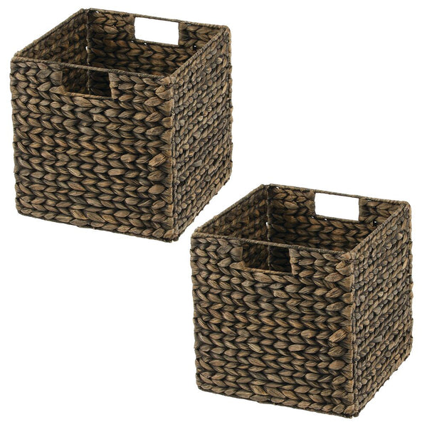 Zentique ZENGN-B7 S 10 x 11.25 x 10 in. Woven Wire Basket Brown