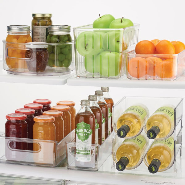 Freezer Organization made easy with the multipurpose bins from The  Container Store this freezer is organized and accessible. Taking frozen  foods out, By Sort Toss Repeat