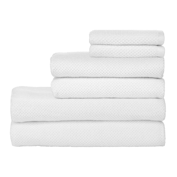 Nate Home by Nate Berkus 100% Cotton Terry 6-Piece Bath Towel Set | 2 Bath  Towels, Hand Towels, and Washcloths, 608 GSM, Ultra Soft, Absorbent for