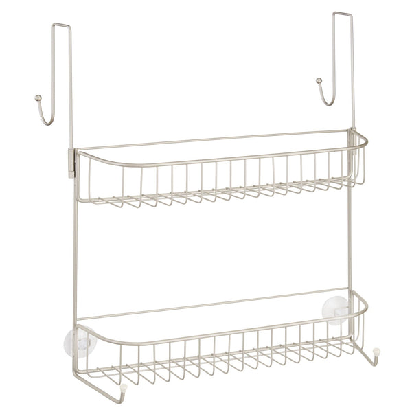 MDesign Steel Shower Caddy Hanging Rack Storage Organizer for