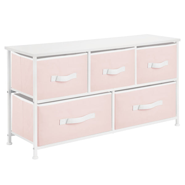 Mya Park Wide Dresser: Storage with 3 Fabric Bins – RealRooms