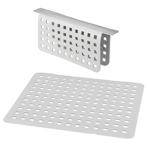 Clear Rubber Kitchen Sink Mats & Divider Mat Set