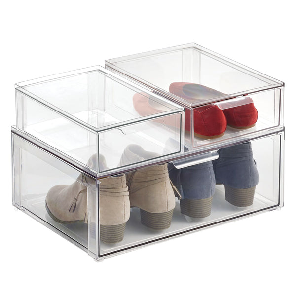 Easy-Sliding Storage Bins with Drawers