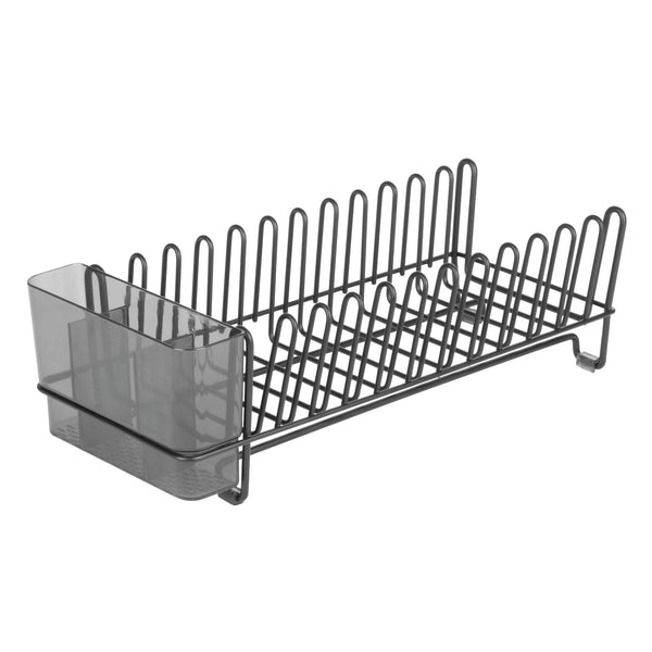 Ta Da TDDR200DSDG Dish Rack/Mat Set 12-5/16 L X 17-13/16 W X 8.43 H Gray  Aluminum/Silicone Gray