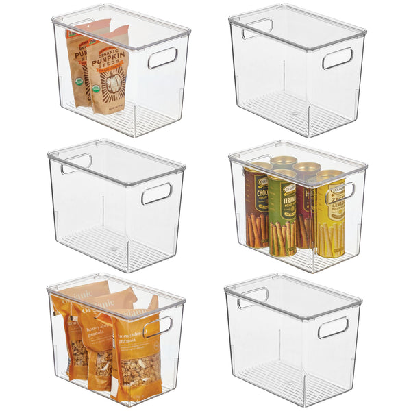 Zerodeko Transparent Storage Box Storage Bins with Lids Plastic Bins for  Storage 8 Inch Storage Bins Plastic Containers with Lids Plastic Storage  Bed