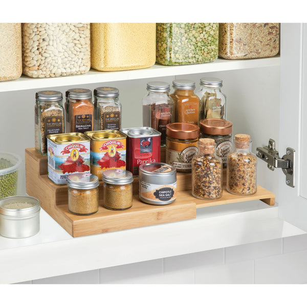Mdesign Plastic Expandable 3-tier Shelf For Medicine, Vitamins