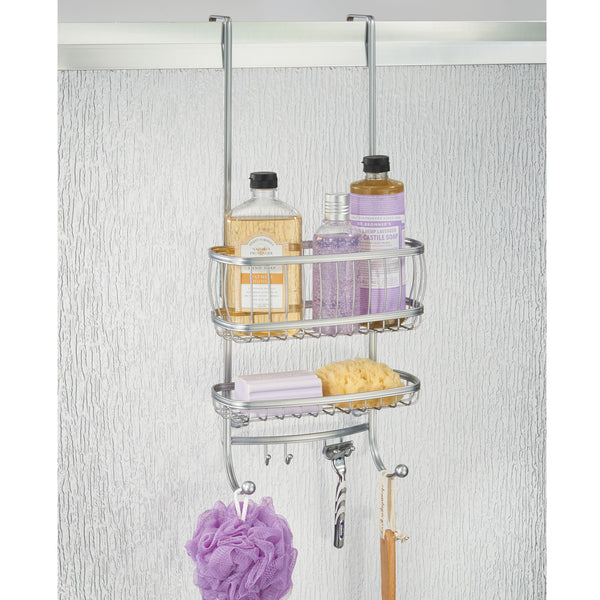 Hanging Shower Caddy, Bathroom Shelves Over Shower Head, Bathroom Organizer  For Shampoo, Conditioner, Soap With Hooks, Bathroom Caddy Organizer, Shower  Caddy Basket, Bathroom Accessories - Temu