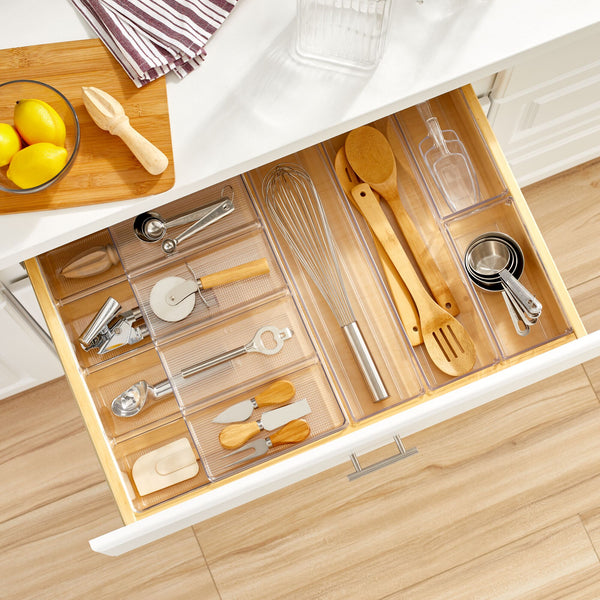 Expandable Kitchen Drawer Cutlery and Utensil Organizers I mDesign